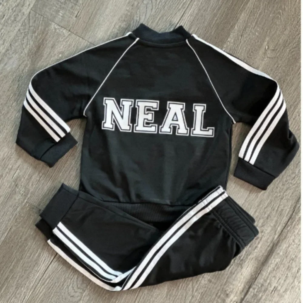 Personalized Baby/Toddler Black Adicolor Track Suit Baby Gift